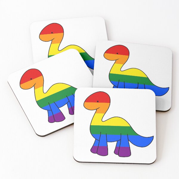 Item preview, Gay MLM Pride Dino designed and sold by vanillagutz.