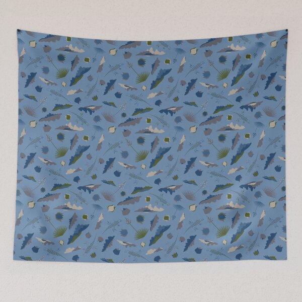 Item preview, White Sands Lizard Pattern - Light Blue designed and sold by JPuckett-Design.