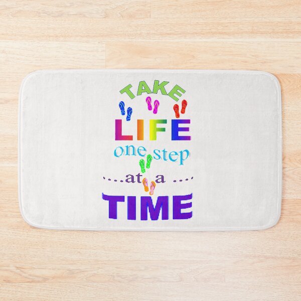 Item preview, TAKE LIFE ONE STEP AT A TIME abstract word design, abstract art inspired by nature designed and sold by Adri Barnard.