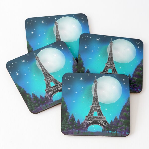 Item preview, Blue Eiffel Tower night vision designed and sold by StylishSpectrum.