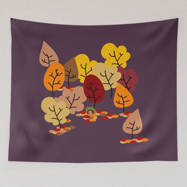 Item preview, Autumn forest with chestnut (b) designed and sold by spontania.