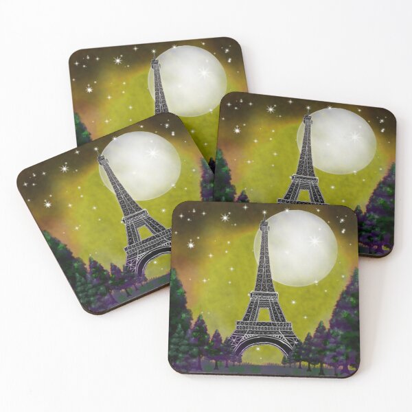 Item preview, Yellow Eiffel Tower night vision designed and sold by StylishSpectrum.