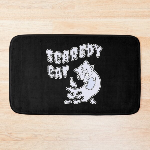 Item preview, Scaredy Cat Funny Halloween Ghost Cat designed and sold by KeenCreative.