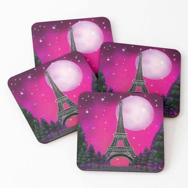 Item preview, Pink Eiffel Tower night vision designed and sold by StylishSpectrum.