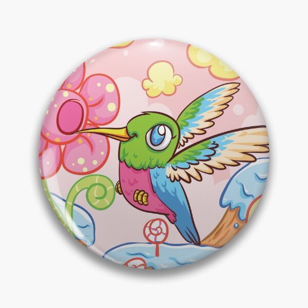 Item preview, Cute Hummingbird Visiting Candy Land designed and sold by MissCookieFairy.