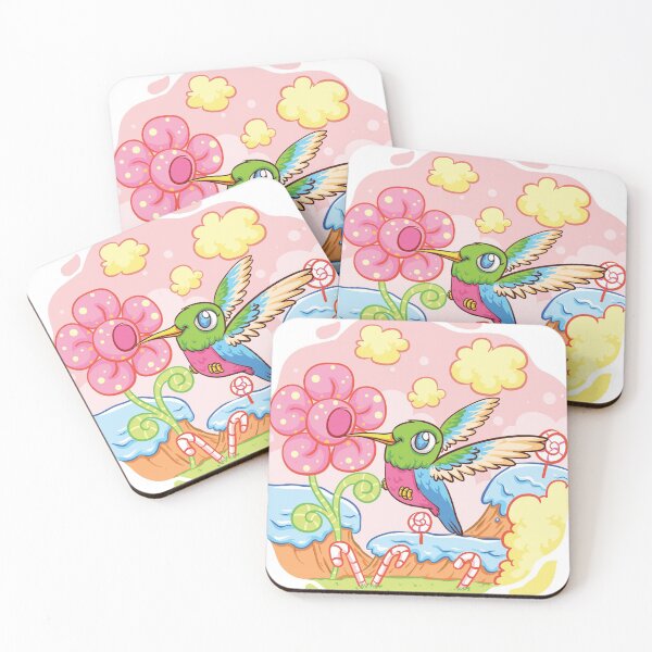 Item preview, Cute Hummingbird Visiting Candy Land designed and sold by MissCookieFairy.