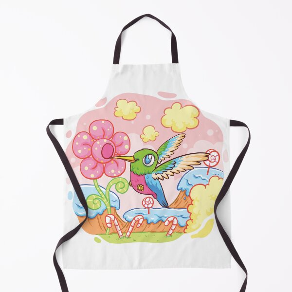 Item preview, Cute Hummingbird Visiting Candy Land designed and sold by MissCookieFairy.