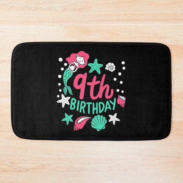 Item preview, 9th Birthday Mermaid Gift For Girls Turning 9 designed and sold by haselshirt.