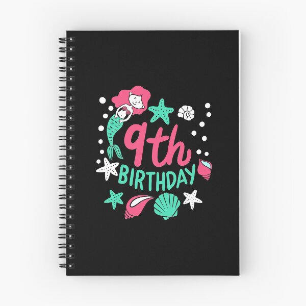 Item preview, 9th Birthday Mermaid Gift For Girls Turning 9 designed and sold by haselshirt.