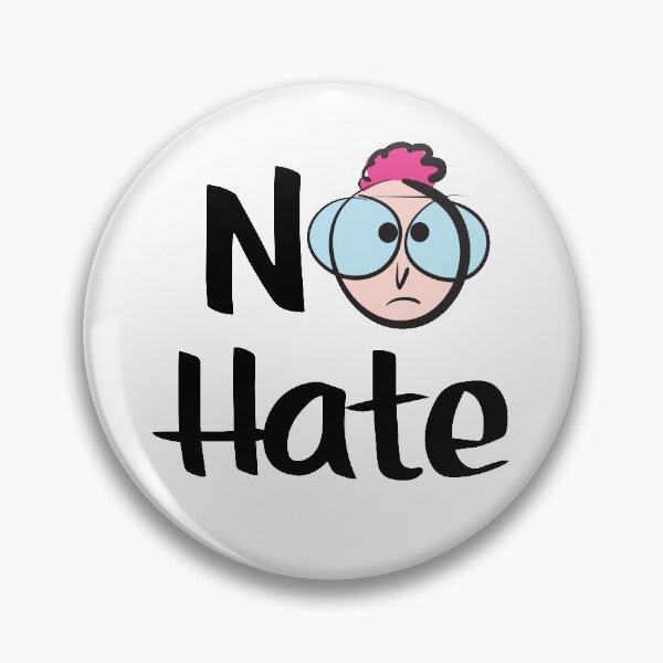 Item preview, No Hate Cute Kawaii Boy With Glasses Love the Kid Art  designed and sold by ProjectX23.