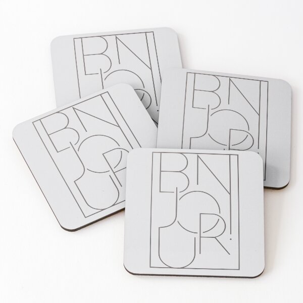 Item preview, BONJOUR! grey designed and sold by Con Inspo.