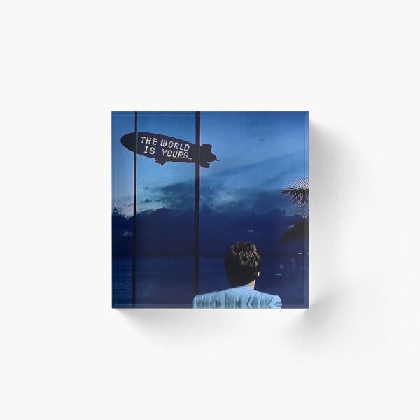 Scarface The World is Yours Acrylic Block