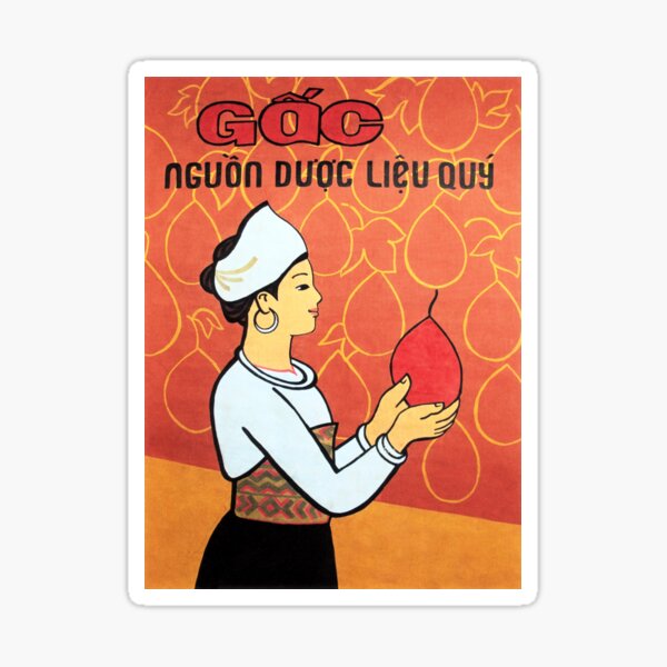 Item preview, Gac Fruit Precious Medicinal Herbs; Vietnamese Fresh Produce Promotion designed and sold by retroposters.