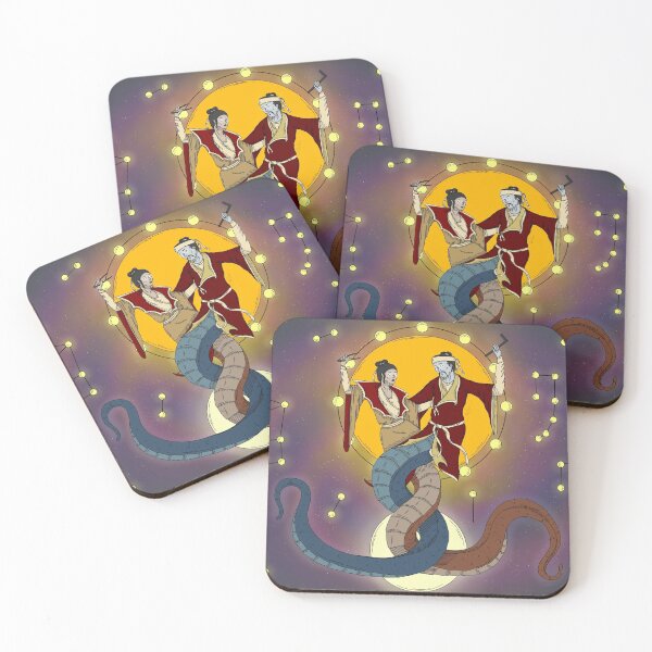 Item preview, Nuwa and Fuxi, creator gods designed and sold by Mythsterhood.