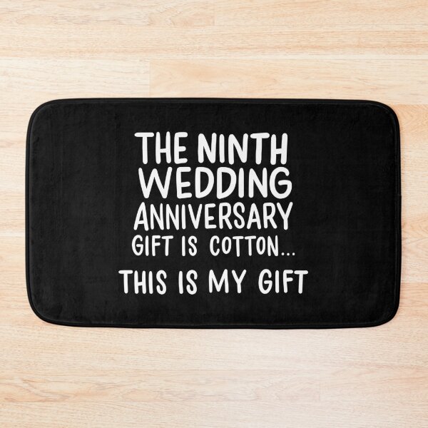 Item preview, Ninth Wedding Anniversary Gift Is Cotton 9 years Married designed and sold by haselshirt.