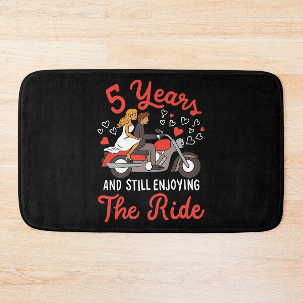 Item preview, 5th Wedding Anniversary 5 Years, Enjoying The Ride designed and sold by haselshirt.
