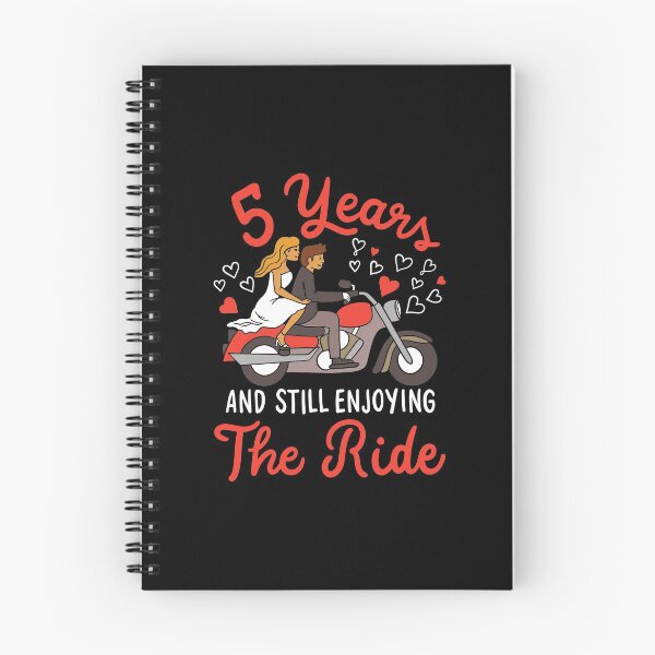 Item preview, 5th Wedding Anniversary 5 Years, Enjoying The Ride designed and sold by haselshirt.