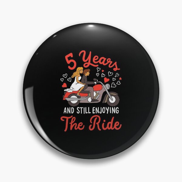 Item preview, 5th Wedding Anniversary 5 Years, Enjoying The Ride designed and sold by haselshirt.