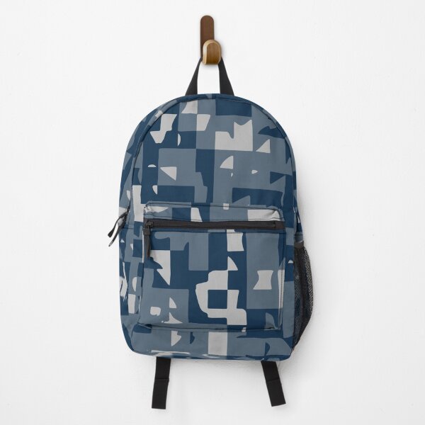 Item preview, Winter Camouflage Mosaic Patterns in Blue Shades designed and sold by ShopieHome.