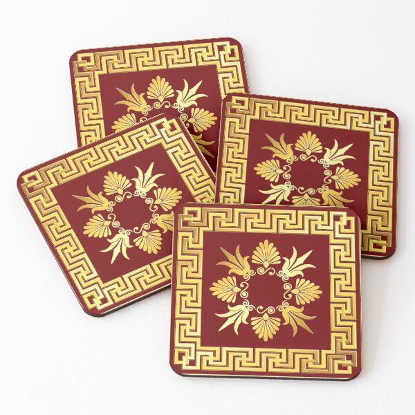 Item preview, Golden square Greek ornament designed and sold by kavalenkavart.