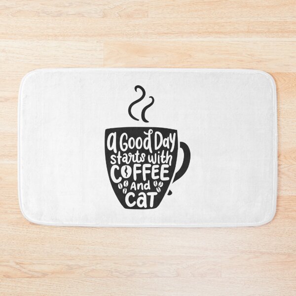 Item preview, A Good Day Starts With A Coffee And Cat Gift designed and sold by haselshirt.