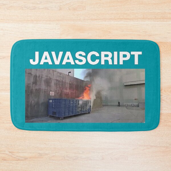 Item preview, Javascript dumpster-fire designed and sold by suranyami.