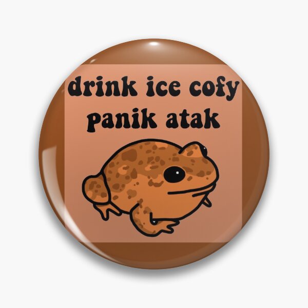 Drink Ice Cofy Frog Pin