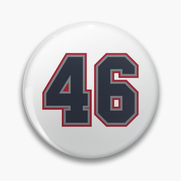 Item preview, 46 Navy Grey Red Sports Number Fourty-Six designed and sold by HelloFromAja.
