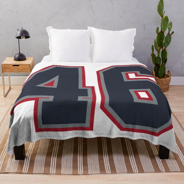 Item preview, 46 Navy Grey Red Sports Number Fourty-Six designed and sold by HelloFromAja.