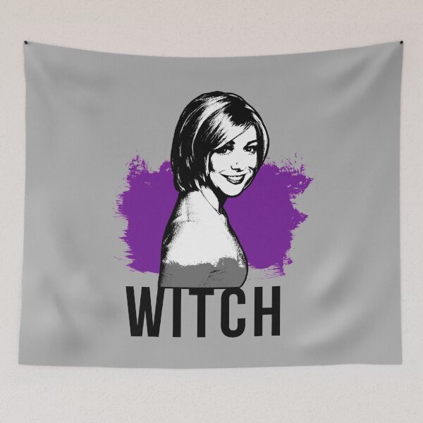 Item preview, Willow the Witch - Purple with Black Text (BtVS) designed and sold by Vixetches.