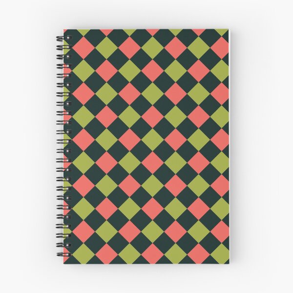 Item preview, Chequered Green Red Diagonal Pattern designed and sold by zcabask.
