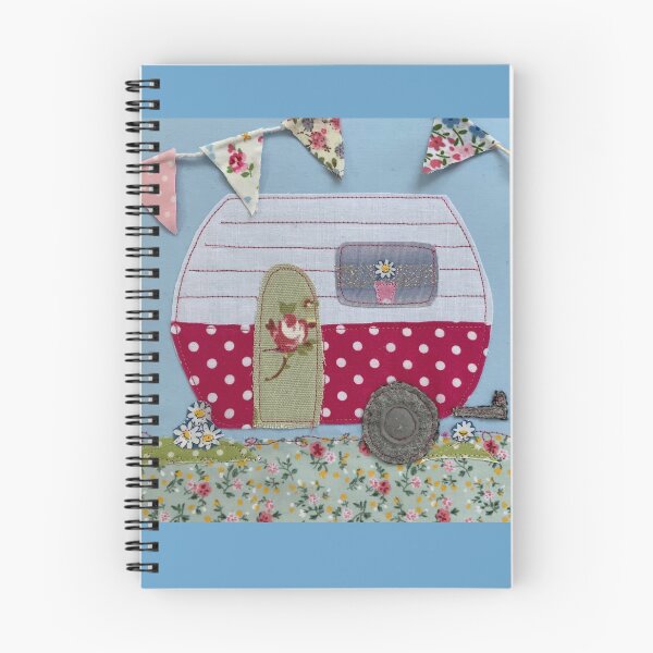 Item preview, #Retro Country Embroidered Caravan Trailer  designed and sold by Leatextileart.
