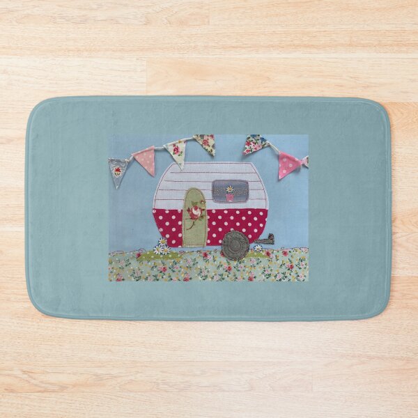 Item preview, #Retro Country Embroidered Caravan Trailer  designed and sold by Leatextileart.