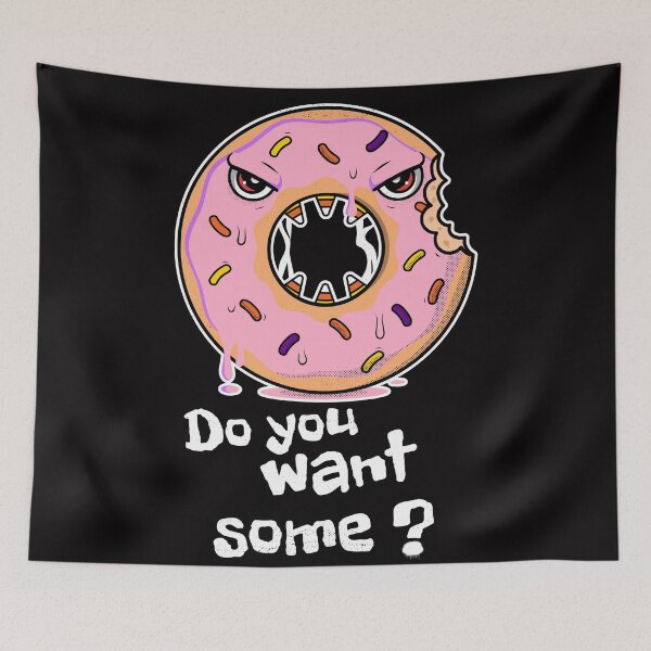 Item preview, Monster pink donut designed and sold by MyFreakyWorld.