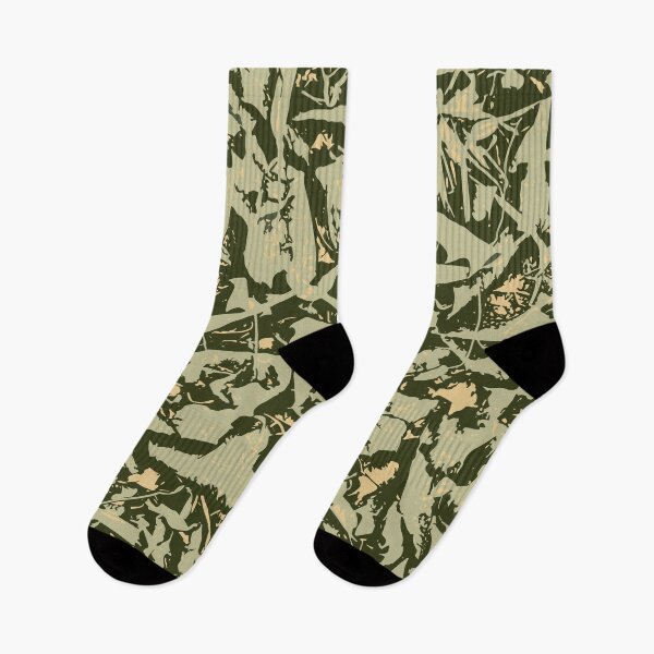 Item preview, Real Tree Leaves Camo Digital Patterns in Forest Light Green and Beige designed and sold by ShopieHome.
