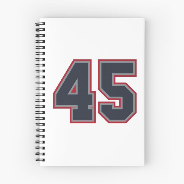 Item preview, 45 Navy Grey Red Sports Number Fourty-Five designed and sold by HelloFromAja.