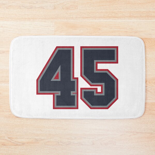 Item preview, 45 Navy Grey Red Sports Number Fourty-Five designed and sold by HelloFromAja.