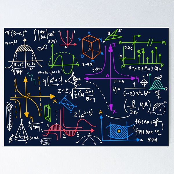 Amazing World Of Mathematics Poster for Sale by Vector Scout