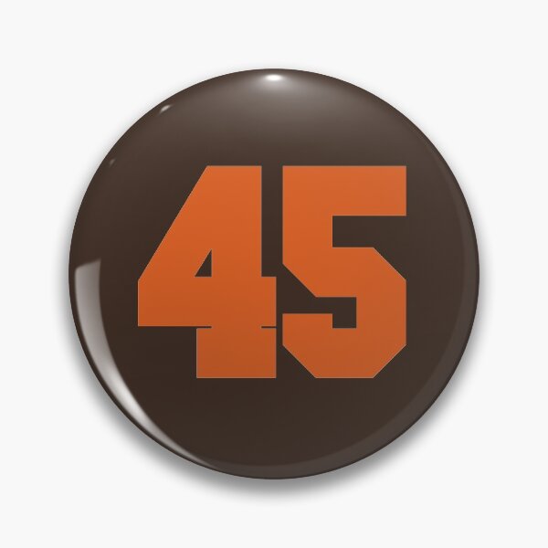 Artikelvorschau, 45 Nummer Cleveland Sports Fünfundvierzig Brown Brown entworfen und verkauft von HelloFromAja.