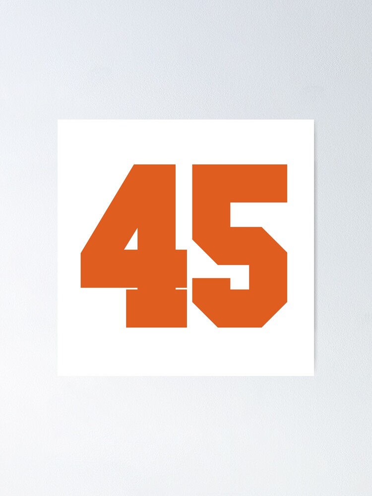 49 Number Cleveland Sports Fourty-Nine Brown Jersey Sticker for Sale by  HelloFromAja