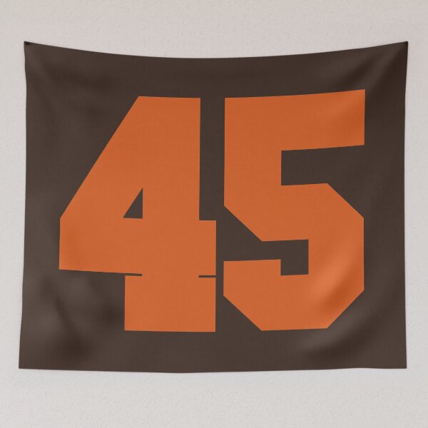Item preview, 45 Number Cleveland Sports Fourty-Five Brown Jersey designed and sold by HelloFromAja.