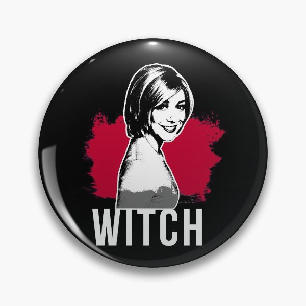 Item preview, Willow the Witch Portrait - Red with White Text (BtVS) designed and sold by Vixetches.