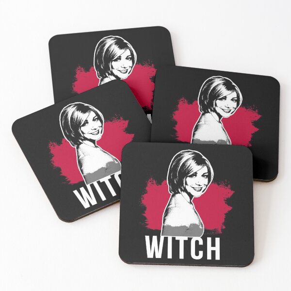 Item preview, Willow the Witch Portrait - Red with White Text (BtVS) designed and sold by Vixetches.