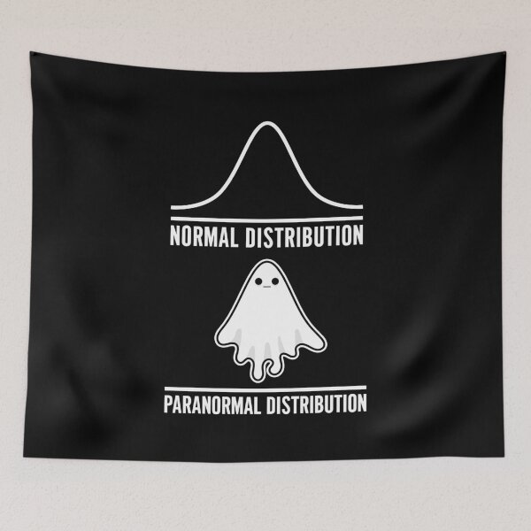 Item preview, Paranormal Distribution Funny Halloween Math Ghost designed and sold by KeenCreative.