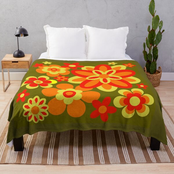Item preview, Seventies Digital Flower Pattern Var 4 in Next Years Colours designed and sold by Heatherian.