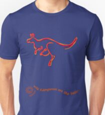 Wild Kangaroos are the best! curvy text Unisex T-Shirt