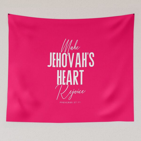 Item preview, Make Jehovahs Heart Rejoice - Pink Background designed and sold by KA DESIGNS.