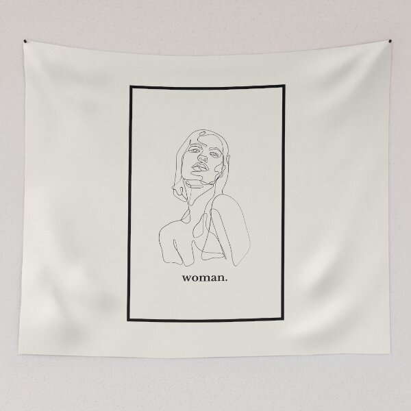 Item preview, black monoline woman draw designed and sold by cherry by hs (coucou).