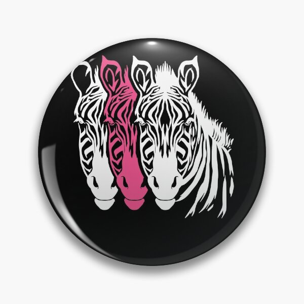 Item preview, White And Pink Zebra Heads designed and sold by Sandra78.