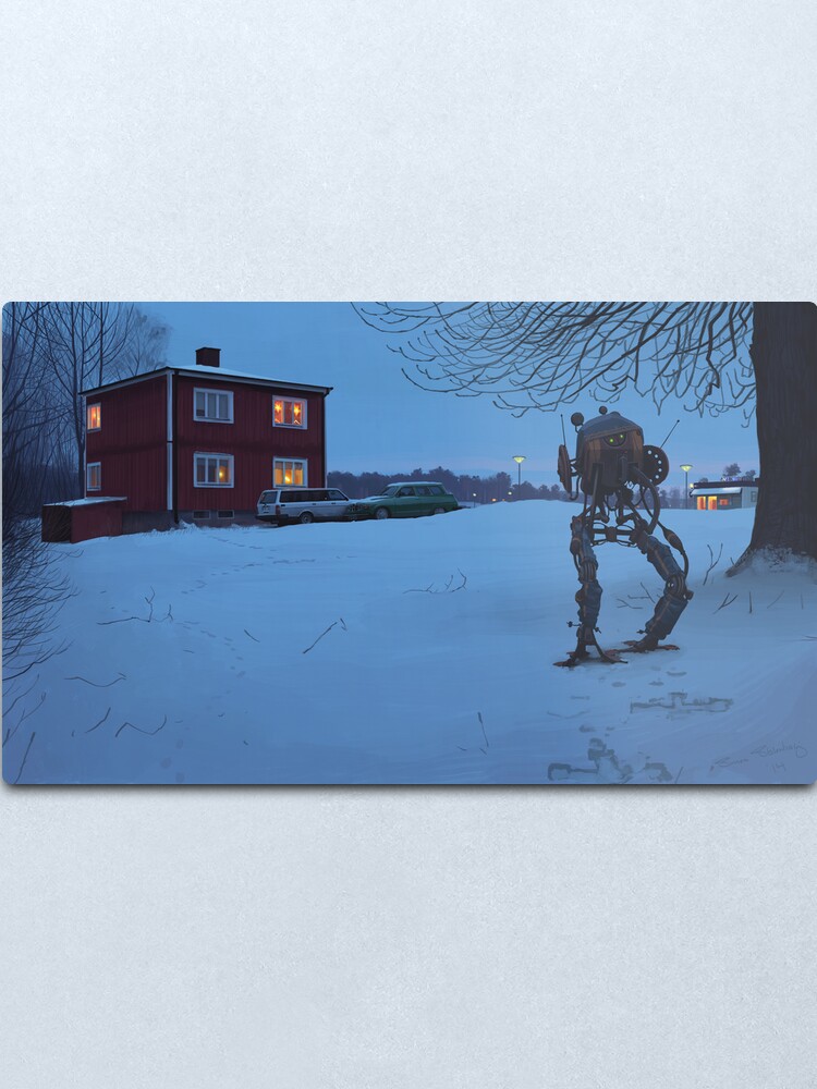 Alternate view of Ett Bedårande Barn Av Sin Tid Metal Print